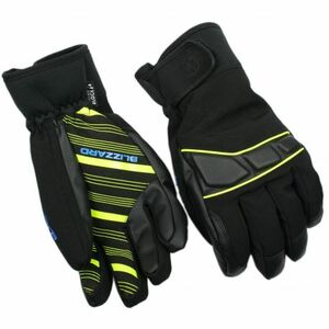 Lyžařské rukavice BLIZZARD-Profi ski gloves, black/neon yellow/blue obraz