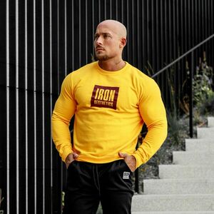 Mikina bez kapuce Iron Aesthetics Boxed, žlutá obraz