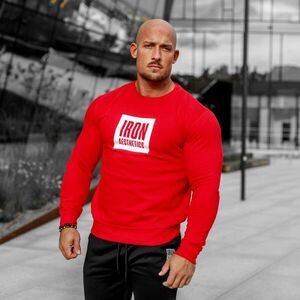 Mikina bez kapuce Iron Aesthetics Boxed, červená obraz