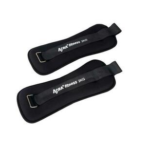 Acra Závaží na zápěstí/kotníky 2kg černá (VÝPRODEJ) obraz