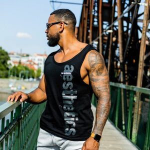 Pánské fitness tílko Iron Aesthetics Cross, černé obraz