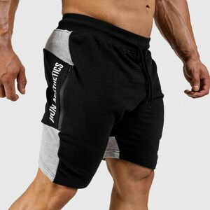 Pánské teplákové kraťasy Iron Aesthetics Panels, černé obraz