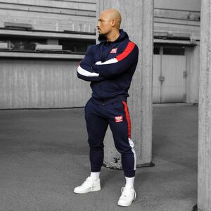 Pánská tepláková souprava Iron Aesthetics Tricolora, navy obraz