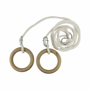 Dřevěné gymnastické kruhy SPARTAN průměr 18 cm obraz