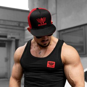 Pánská kšiltovka Iron Aesthetics Snapback Go, black/red obraz