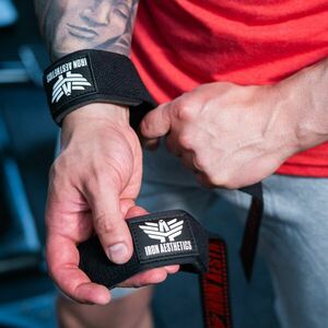 Trhačky s protiskluzovou úpravou Iron Aesthetics Grip, černé obraz