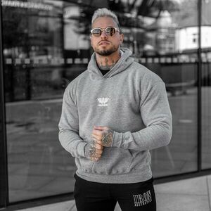 Mikina s kapucí Iron Aesthetics Movex, šedá obraz