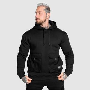 Mikina s kapucí Iron Aesthetics Cargo Hoodie, černá obraz