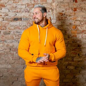 Mikina s kapucí Iron Aesthetics Cargo Hoodie, oranžová obraz