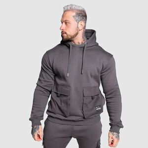 Mikina s kapucí Iron Aesthetics Cargo Hoodie, tmavě šedá obraz