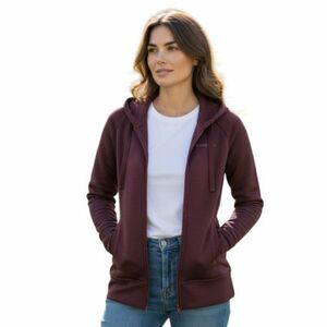 Dámská lyžařská mikina se zipem FUNDANGO-Share-398-aubergine obraz