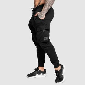 Pánské tepláky Iron Aesthetics Cargo Joggers, černé obraz
