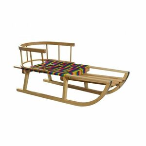 Sáně dřevěné MASTER 90 cm s ohrádkou obraz