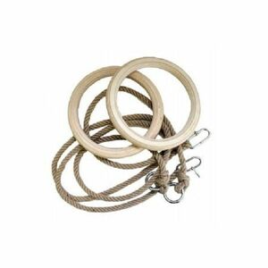 Dřevěné gymnastické kruhy SPARTAN průměr 24 cm obraz