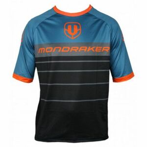 Pánský cyklistický dres s krátkým rukávem MONDRAKER-Enduro/Trail Jersey short, black/petroleum/orange obraz