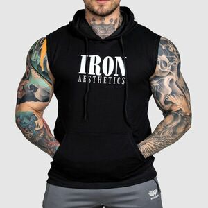 Tílko s kapucí Iron Aesthetics Cut Off, černé obraz