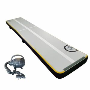 Airtrack MASTER S-Pro nafukovací žíněnka 600 x 100 x 20 cm - šedá - černá obraz