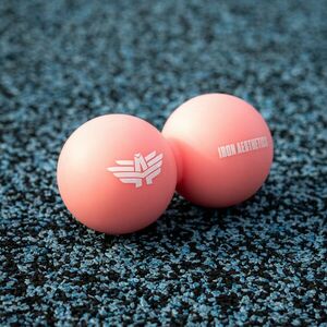 Masážní míček Iron Aesthetics DuoRoll Ball, růžový obraz