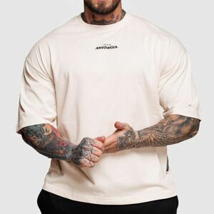 Oversize tričko Iron Aesthetics Major, béžové obraz