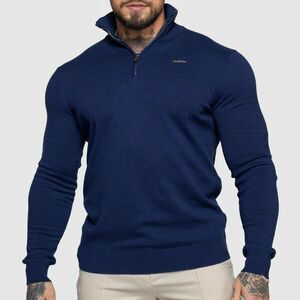 Svetr se zipem Iron Aesthetics Tomas, navy obraz