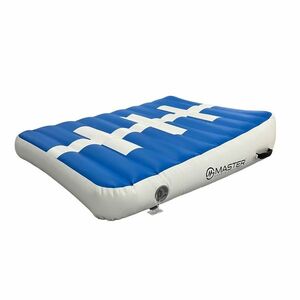 Incline mat MASTER nafukovací klín 120 x 90 x 10-30 cm - modrá - bílá obraz