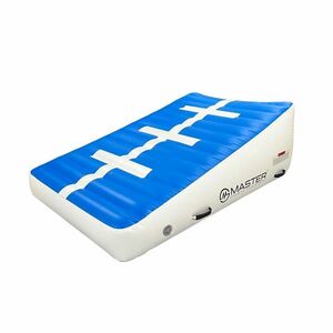 Incline mat MASTER nafukovací klín 180 x 120 x 20-65 cm - modrá - bílá obraz
