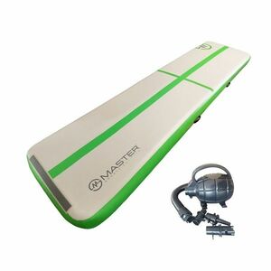 Airtrack MASTER nafukovací žíněnka 500 x 100 x 10 cm - šedá - zelená obraz