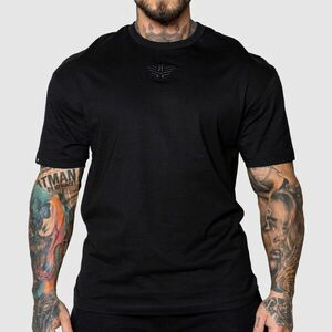 Oversized tričko Iron Aesthetics 3D, černé obraz