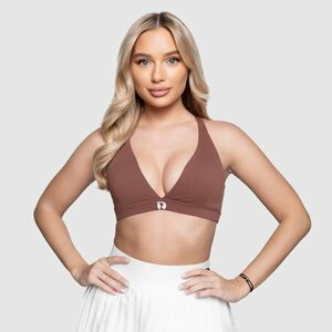 Sportovní podprsenka Iron Aesthetics Delta, hnědá obraz