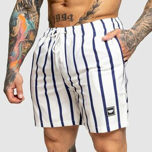 Pánské plavkové šortky Iron Aesthetics Boardwalk, bílé obraz