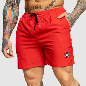 Pánské plavkové šortky Iron Aesthetics Boardwalk, červené obraz