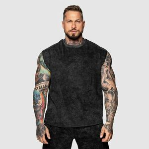 Tílko Iron Aesthetics Muscle Tee, washed black obraz