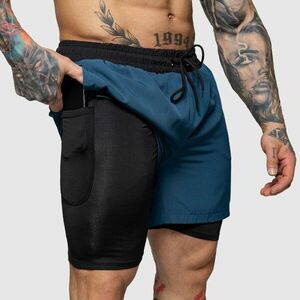 Plavecké šortky Iron Aesthetics Vortex Core 2in1, navy obraz