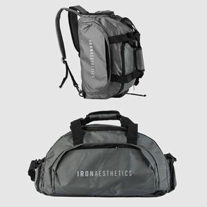 Sportovní taška Iron Aesthetics FitKit 2in1, šedá obraz