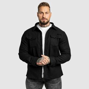 Pánská plstěná košile Iron Aesthetics Felted, černá obraz