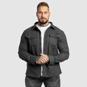 Pánská plstěná košile Iron Aesthetics Felted, šedá obraz