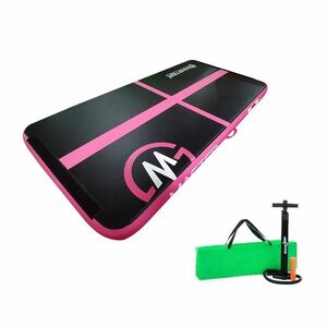 Airtrack MASTER nafukovací žíněnka 200 x 100 x 10 cm - černo - růžová obraz