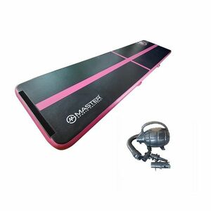 Airtrack MASTER nafukovací žíněnka 400 x 100 x 10 cm - černo - růžová obraz