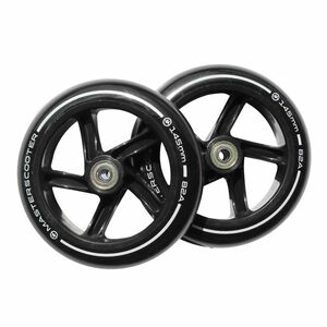 Náhradní kolečka na koloběžky MASTER 145 mm - černé obraz