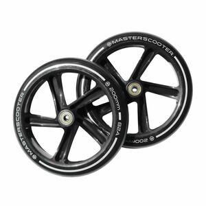 Náhradní kolečka na koloběžky MASTER 200 mm - černé obraz