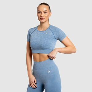 Dámský crop top Iron Aesthetics Faded, washed blue obraz