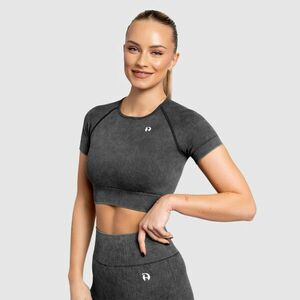 Dámský crop top Iron Aesthetics Faded, washed black obraz