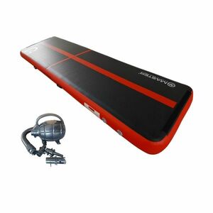 Airtrack MASTER nafukovací žíněnka 400 x 100 x 20 cm - černo - červená obraz