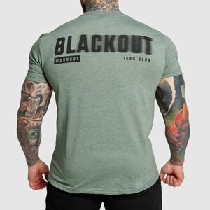 Pánské tričko Iron Aesthetics Blackout, zelené obraz