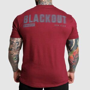 Pánské tričko Iron Aesthetics Blackout, bordové obraz