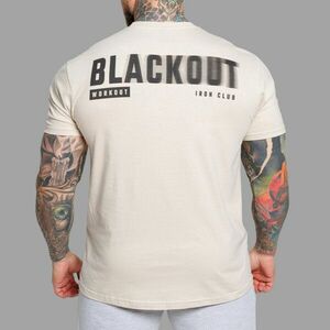 Pánske tričko Iron Aesthetics Blackout, sand obraz