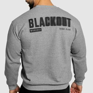 Pánská mikina Iron Aesthetics Blackout, šedá obraz