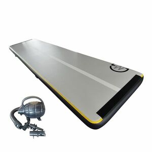 Airtrack MASTER S-Pro nafukovací žíněnka 800 x 200 x 20 cm - šedá - černá obraz