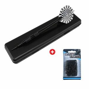 Akční set - šipky MASTER Wizard Black Brass 3ks - softip 18g + 50 ks hrotů MASTER Keypoint soft 2ba obraz