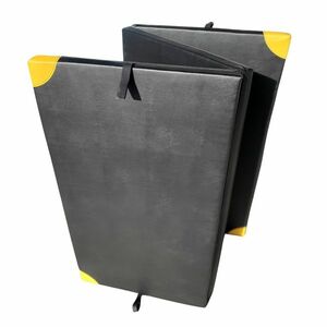 Žíněnka MASTER skládací třídílná PE Lightweight - 200 x 120 x 5 cm - černá obraz